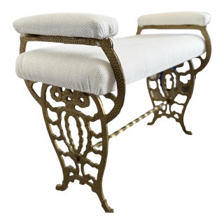 1920s Antique English Bench For Sale