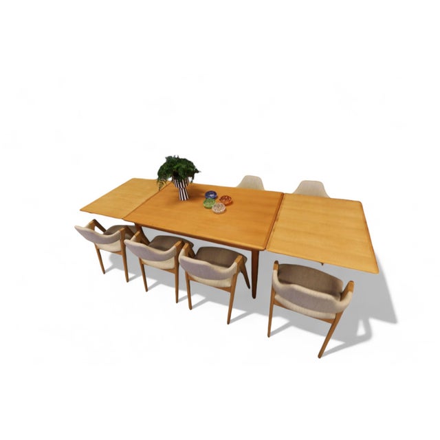 Dining Table with Pull-Out Tops by Henning Kjærnulf for Sorø Stolefabrik, 1960s For Sale - Image 16 of 18