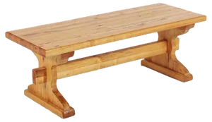 Small Solid Pine Bench Coffee Table, 1980s, Sweden