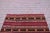 Burgundy 1960s Striped Dowry Handmade Mid Century Modern Handmade Kilim Rug For Sale - Image 8 of 10