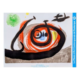 Offset Lithograph Exhibition Poster by Joan Miro, 1970s For Sale