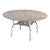Round Metal Acanthus Leaf Motif Garden Table, Sweden 1960s For Sale