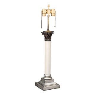 Neoclassical Corinthian Column Form Table Lamp For Sale