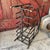 Vintage Industrial Black Metal Magazine Rack/Log Holder Geometric Wire Design For Sale - Image 10 of 10