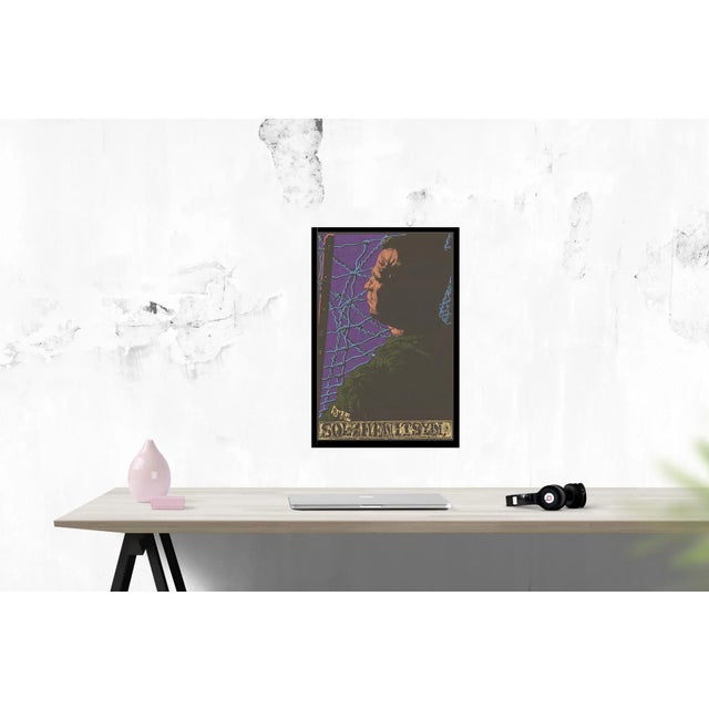 Figurative 1971 Jack Beal 'Solzhenitsyn' Vintage Green,Purple,Blue Usa Serigraph For Sale - Image 3 of 4