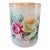 Mid-Century Porcelain Rose Cachepot With Gold Trim With Matching Plate For Sale
