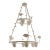 21c French Plaster Bird Chandelier by Jacques Darbaud For Sale