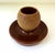 English Antique English Match Striker / Match Holder – Brown Glazed Stoneware – Early 20th Century For Sale - Image 3 of 5