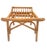 Vintage 1970s Bentwood Bamboo Rattan Saddle Stool/Bench or Ottoman