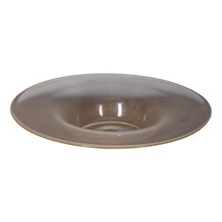 Vintage Murano Glass Decorative Plate with Gold Leaf by V. Nason & C., 1980s For Sale