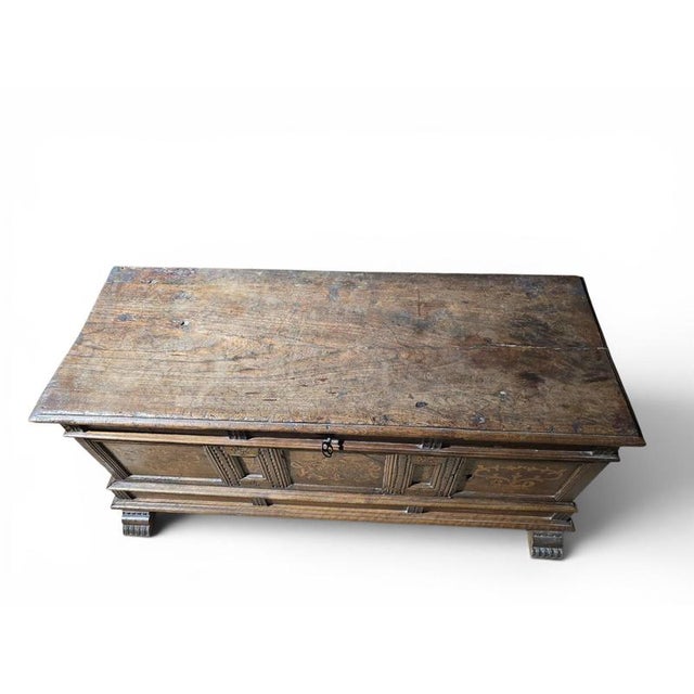 19th Century Catalan Marquetry Chest with Secret Drawers and Compartments, 1850 For Sale - Image 6 of 13