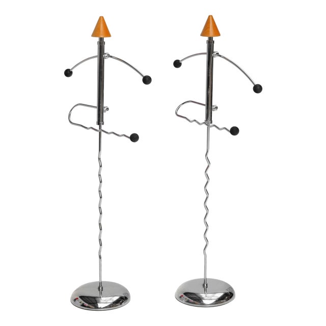 Postmodern Valet Stands, 1980s, Set of 2 For Sale
