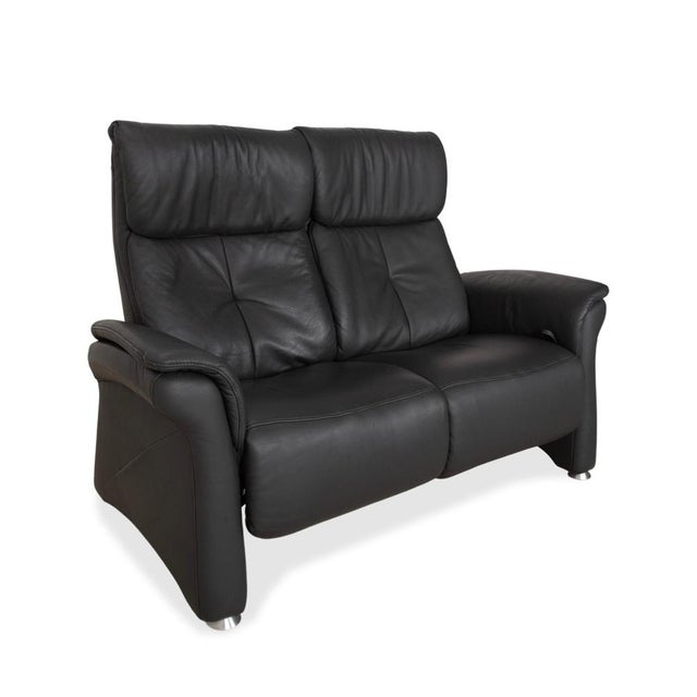 Modern Dark Grey Leather Varia Two-Seater with Manual Function from Mondo For Sale - Image 3 of 17