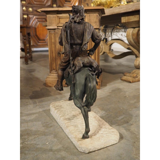 The Horseman Returning From the Hunt, Alfred Barye, Émile Guillemin, Circa 1870 For Sale - Image 14 of 18