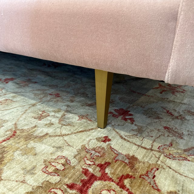 Textile Room & Board Jasper Sofa, Rose For Sale - Image 7 of 12