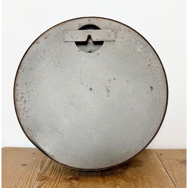 Industrial Black Factory Wall Clock from IBM, 1950s For Sale - Image 16 of 17