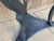 Shabby Chic Round End Table With Finish For Sale In San Diego - Image 6 of 7