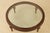 French Glass Top Large Round French Style Coffee Cocktail Table For Sale - Image 3 of 13