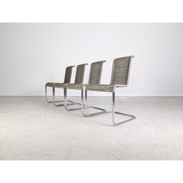 Postmodern B20 Cantilever Chairs by Jean Prouve for Tecta, Set of 4 For Sale - Image 3 of 9