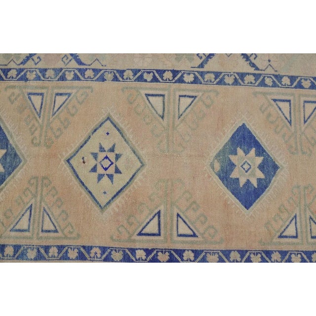 1950s 1950s Faded Oushak, Weathered Earth Tone Floor Art For Sale - Image 5 of 10