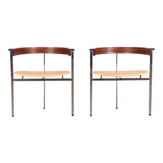 1970s Poul Kjaerholm Pk11 Side Chairs - a Pair For Sale