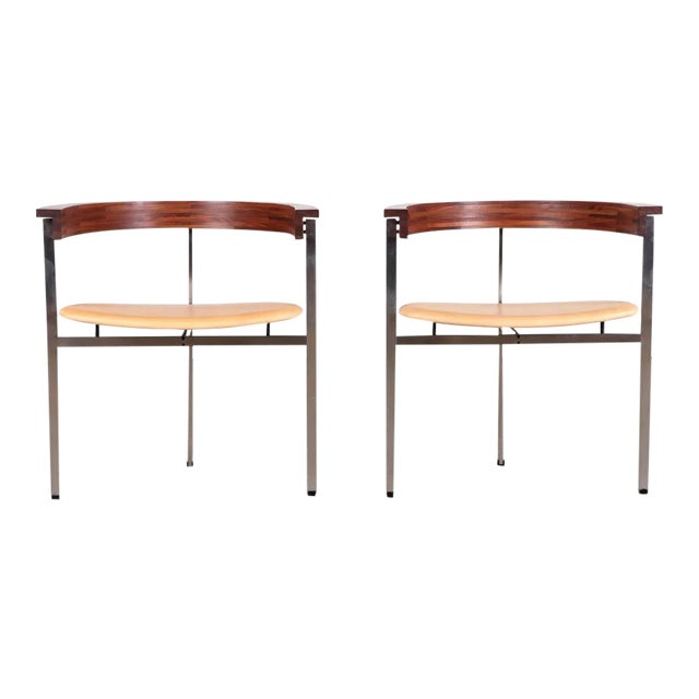 1970s Poul Kjaerholm Pk11 Side Chairs - a Pair For Sale