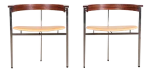 1970s Poul Kjaerholm Pk11 Side Chairs - a Pair