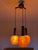 Space Age Orange Arcylic Glass Spaghetti Three-Light Cascading Hanging Light Chandelier, 1970s For Sale - Image 6 of 13