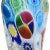 Fratelli Toso Murano Antique Early Millefiori Flowers Mosaic Italian Art Glass Ornate Handle Cabinet Vase For Sale In Orlando - Image 6 of 8