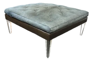 Lee Industries for Witford Hide + Leather Ottoman
