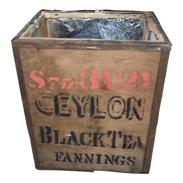 Antique Wooden Tea Box Chairish