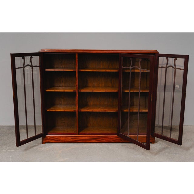 Art Nouveau Bookcase in Mahogany For Sale - Image 11 of 18