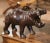 Early 20th Century Early 20th Century French Carved Patinated Leather Hippo Sculpture For Sale - Image 5 of 10