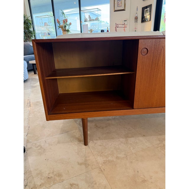 Gustav Bahus Alf Aarseth for Gustav Bahus Mid-Century Norwegian Teak Sideboard Credenza For Sale - Image 4 of 12