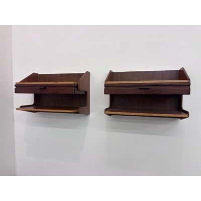 Danish Teak Nightstands in Hans J. Wegner Style, Mid-Century 1958, Pair For Sale - Image 10 of 17