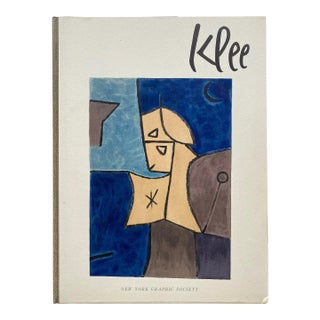 Paul Klee Vintage 1958 LMTD First Edition Rare Fine Art Pochoir Prints Portfolio Extra Large Hardcover Mid Century Modernist Art Book For Sale