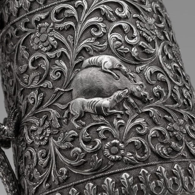 Antique Indian Kutch Silver Mug, 1890 For Sale - Image 16 of 18