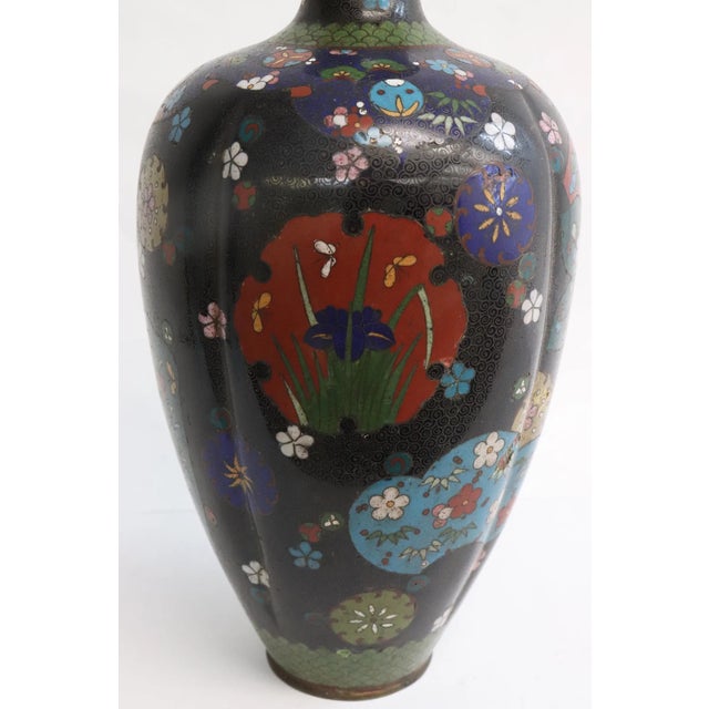19th Century 19th Century Japanese Cloisonne Vase For Sale - Image 5 of 10