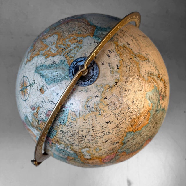 Vintage Japanese World Classic Relief Globe from Replogle, 1980s For Sale - Image 15 of 18