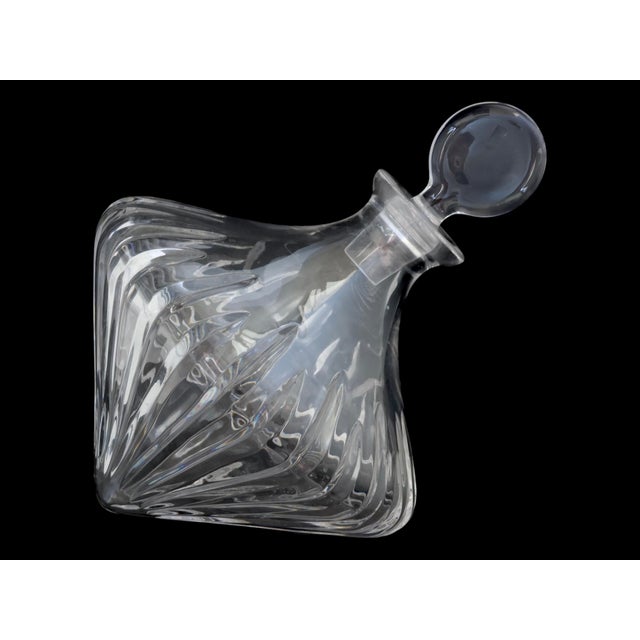 Mid 20th Century "Spinning Top" Tilted Crystal Decanter, Golf Trophy For Sale - Image 4 of 8