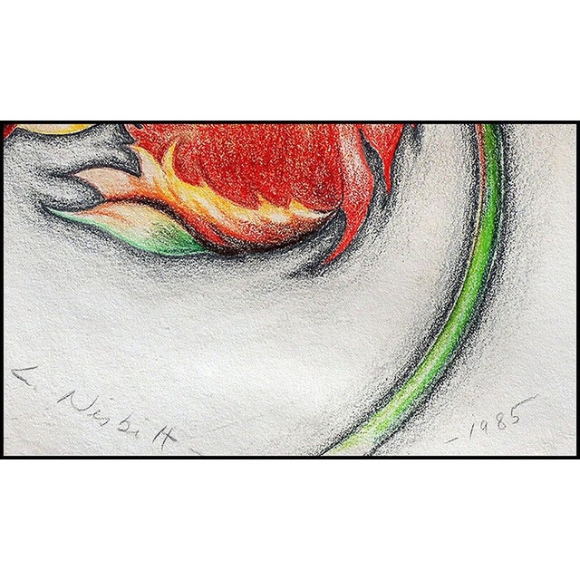 Realism 1980s Flower Bloom, Lowell Nesbitt For Sale - Image 3 of 4