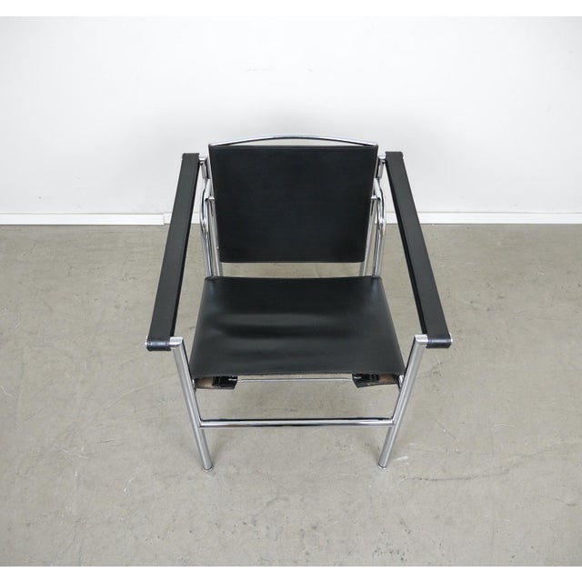 Tubular Steel LC 1 Chair by Le Corbusier, Pierre Jeanneret & Charlotte Perriand for Cassina, Italy, 1980s For Sale - Image 13 of 18