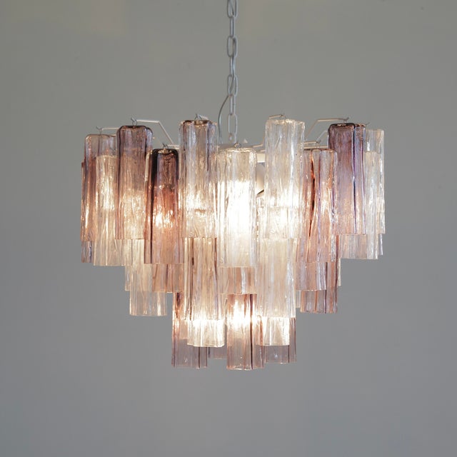 Large Tronchi Murano Glass Chandelier from Made Murano Glass, 1980s For Sale - Image 6 of 6