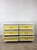 Mid Century Space Age Style Lowboy Dresser With Mounted Mirror & Yellow Drawer Faces For Sale - Image 10 of 18