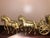 1950s Mid-Century United Metal Goods Model 640 Four-Horse Carriage Mantel Clock For Sale - Image 5 of 11