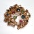 Mid-Century Modern Modern 9ct Gold Brooch with Sapphires and Emeralds, 1960s For Sale - Image 3 of 6