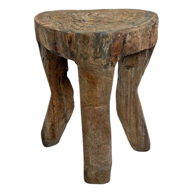 Vintage Large Rustic Tribal Naga 4-Leg Table For Sale