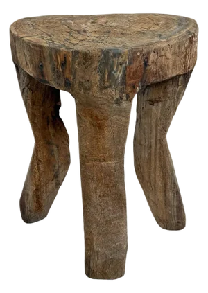 Vintage Large Rustic Tribal Naga 4-Leg Table