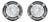 Black Rhodium Plated .925 Sterling Silver Round 1.0 Cttw Diamond Double Halo 4-Prong Solitaire Milgrain Stud Earrings (H-I Color, I2-I3 Clarity) For Sale