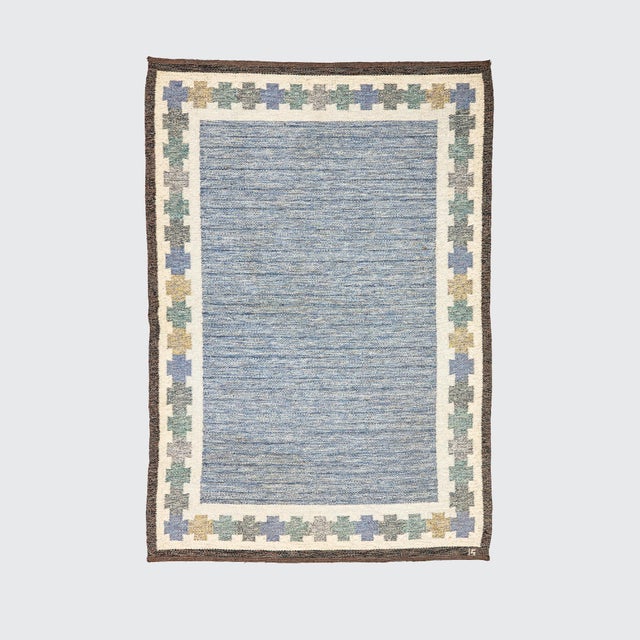 Textile Swedish Rug by Ingegerd Silow, 1950s For Sale - Image 7 of 7